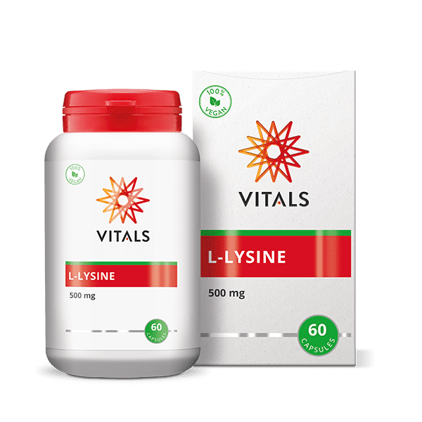 Vitals L-Lysine 500mg 60.00 Vegetarische capsules