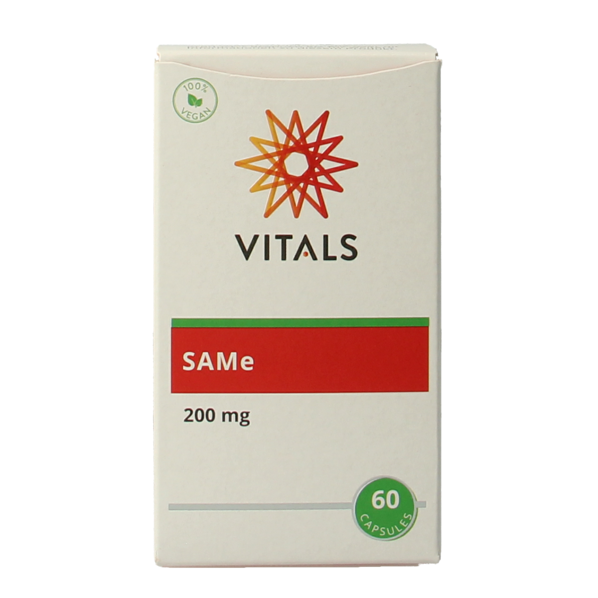 Vitals SAMe 200mg 60.00 Vegetarische capsules
