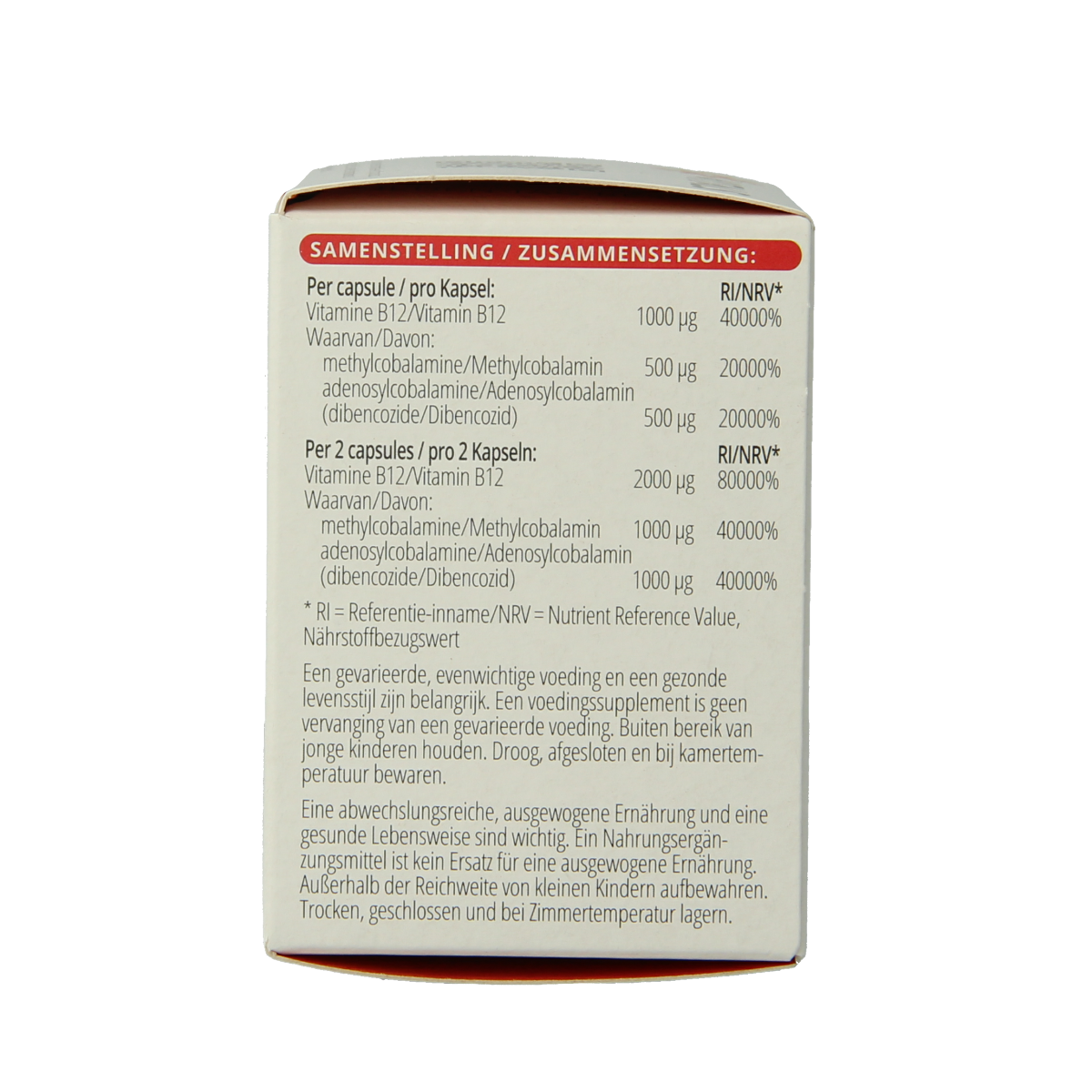 Vitals Vitamine B12 1000 mcg 100.00 Capsules