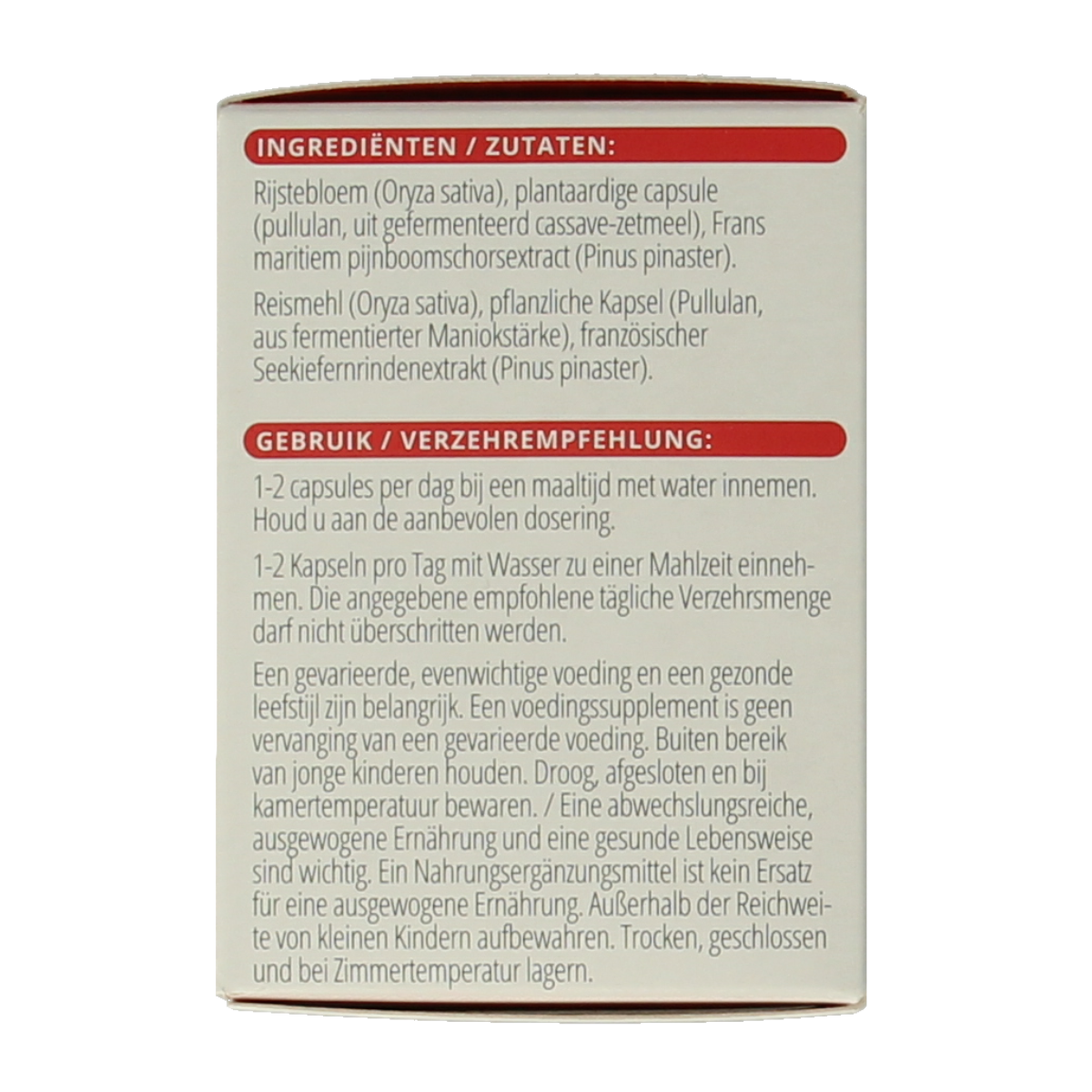 Vitals Pycnogenol 60.00 Capsules