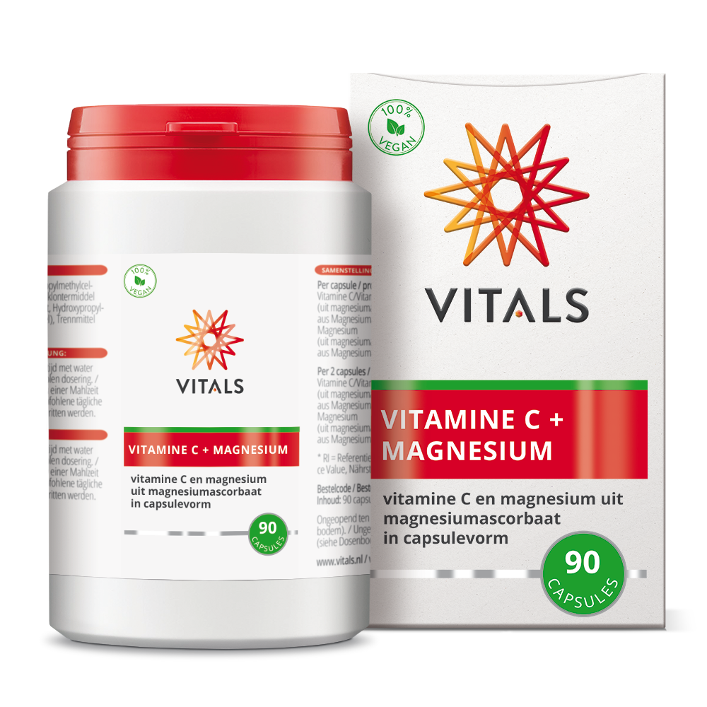 Vitals Vitamine C met magnesium 90.00 Capsules