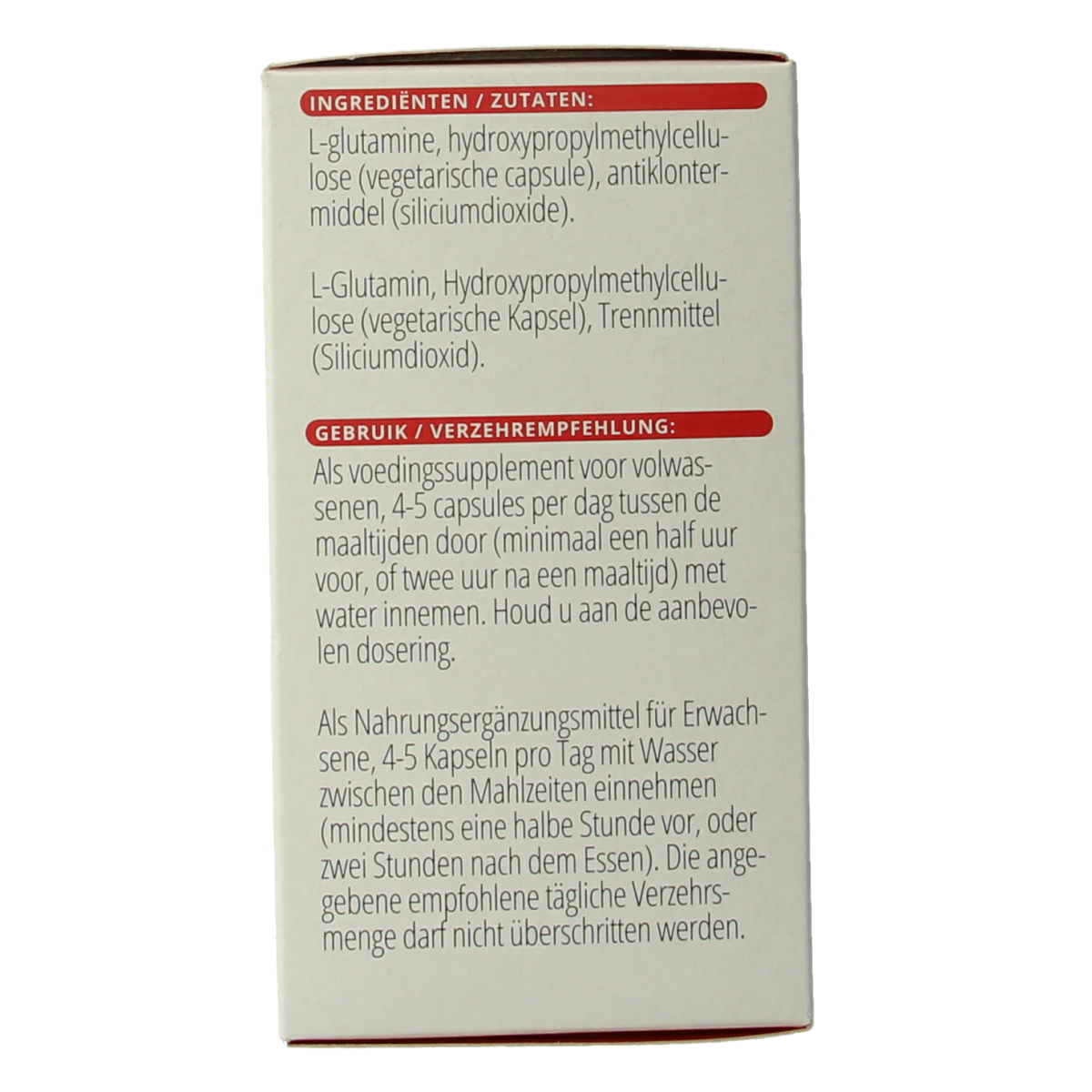 Vitals L-Glutamine 1000mg 60.00 Capsules