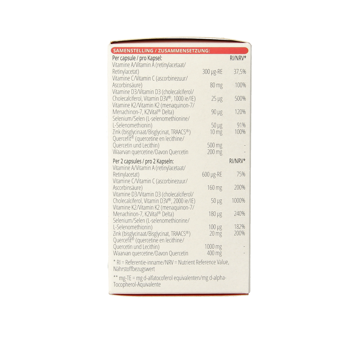 Vitals Immuunformule pro 60.00 Capsules