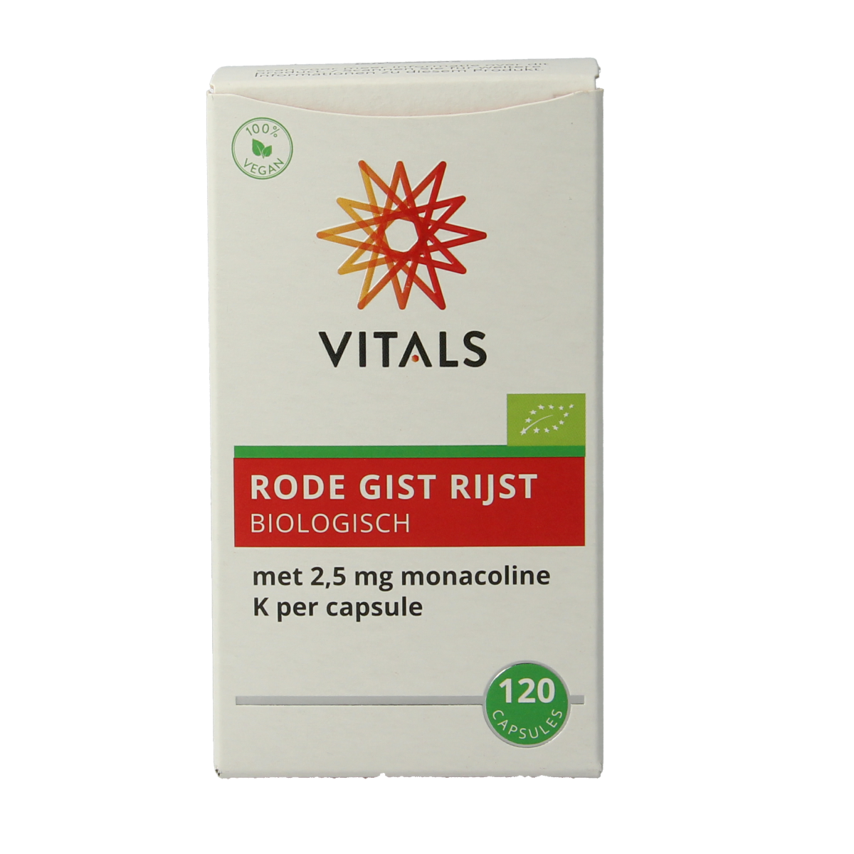 Vitals Rode gist rijst bio 120.00 Capsules