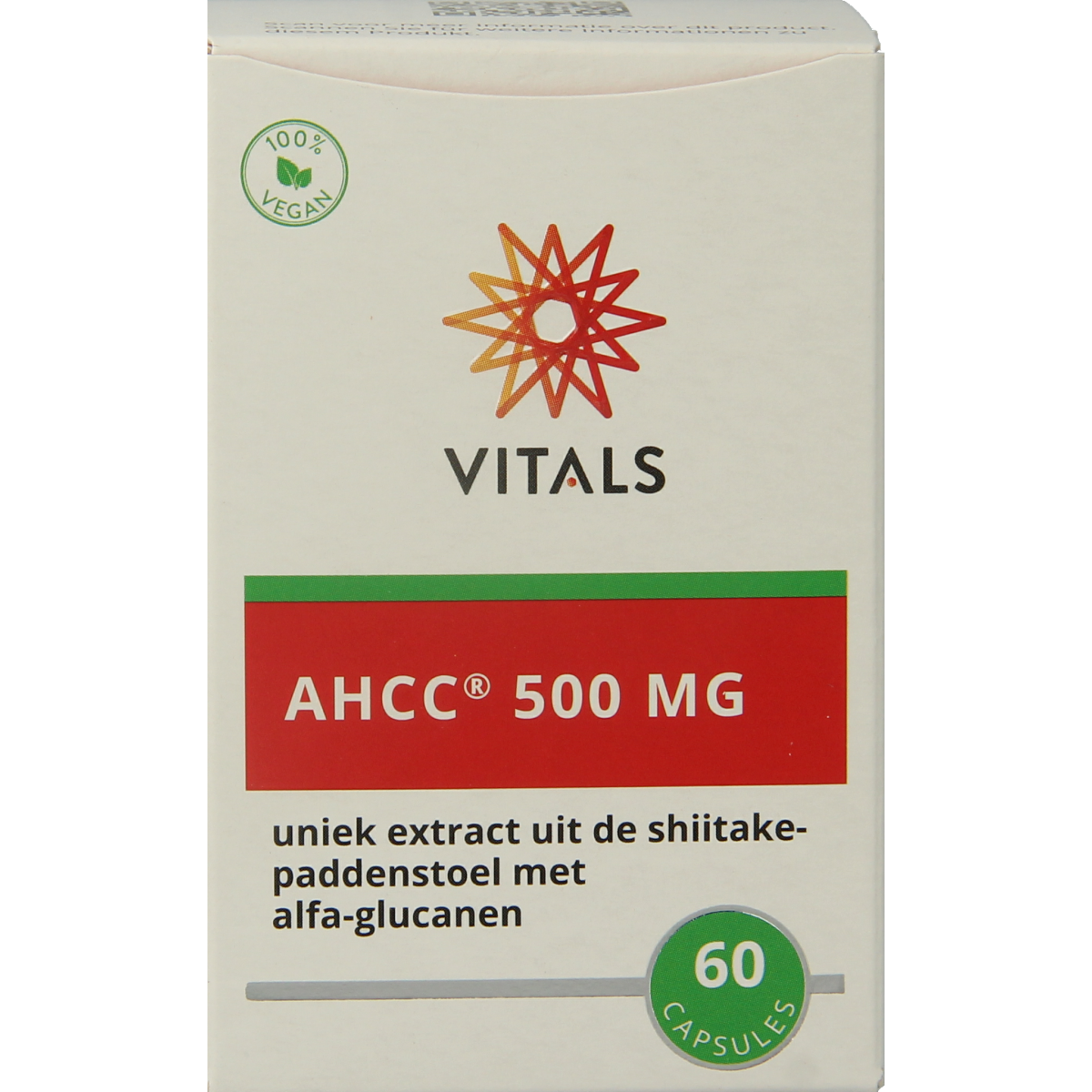Vitals AHCC 500mg 60.00 Capsules