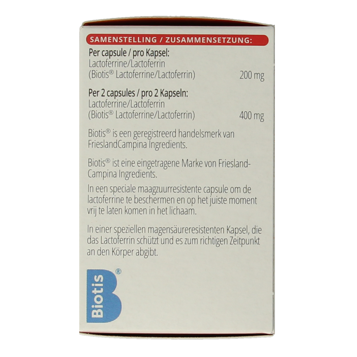 Vitals Lactoferrine-BT 60.00 Capsules