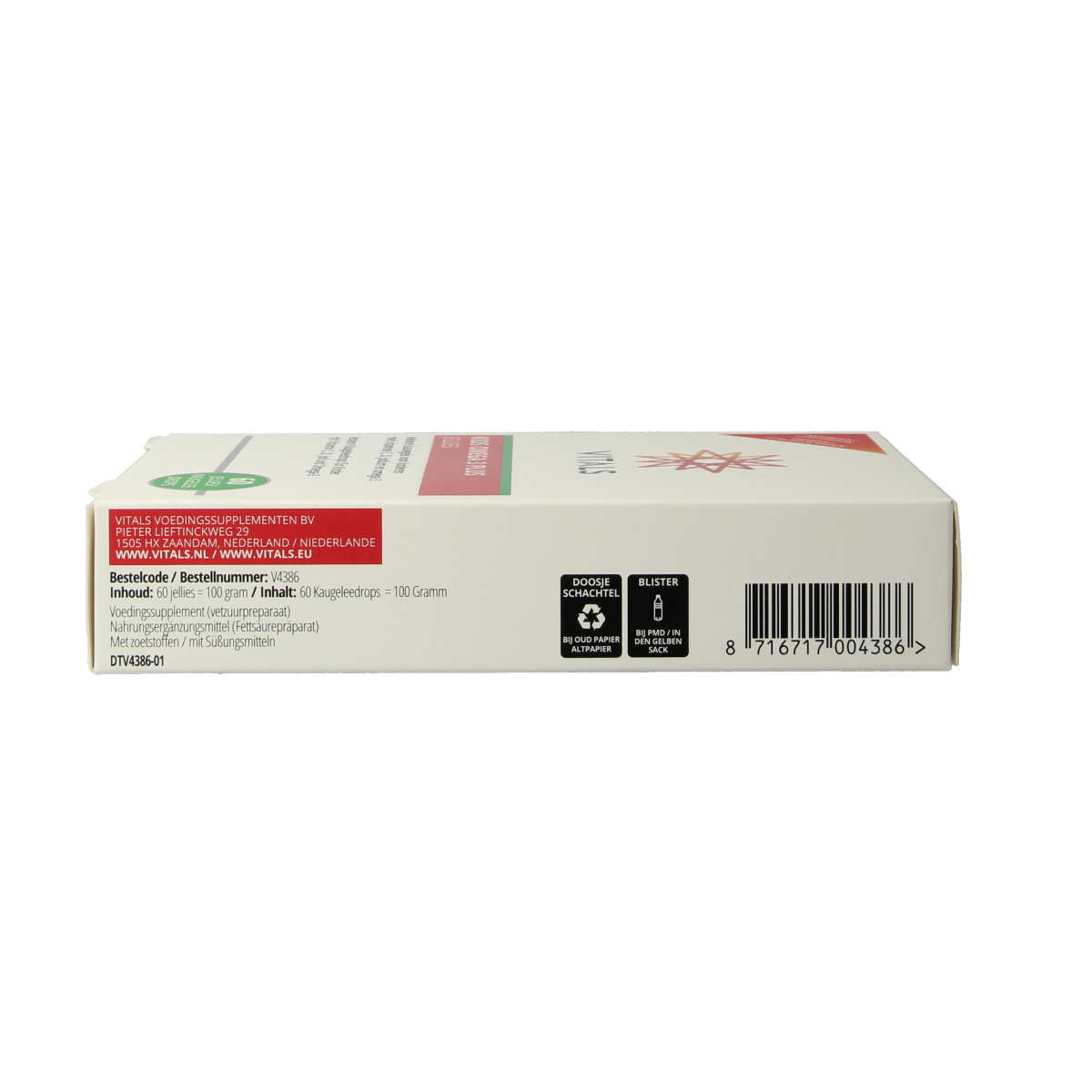 Vitals Kids omega 3 plus jellies 60.00 Stuks