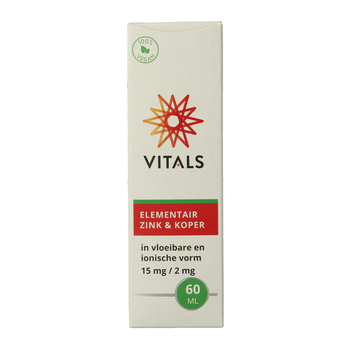 Vitals Elementair zink & koper 60.00 Milliliter