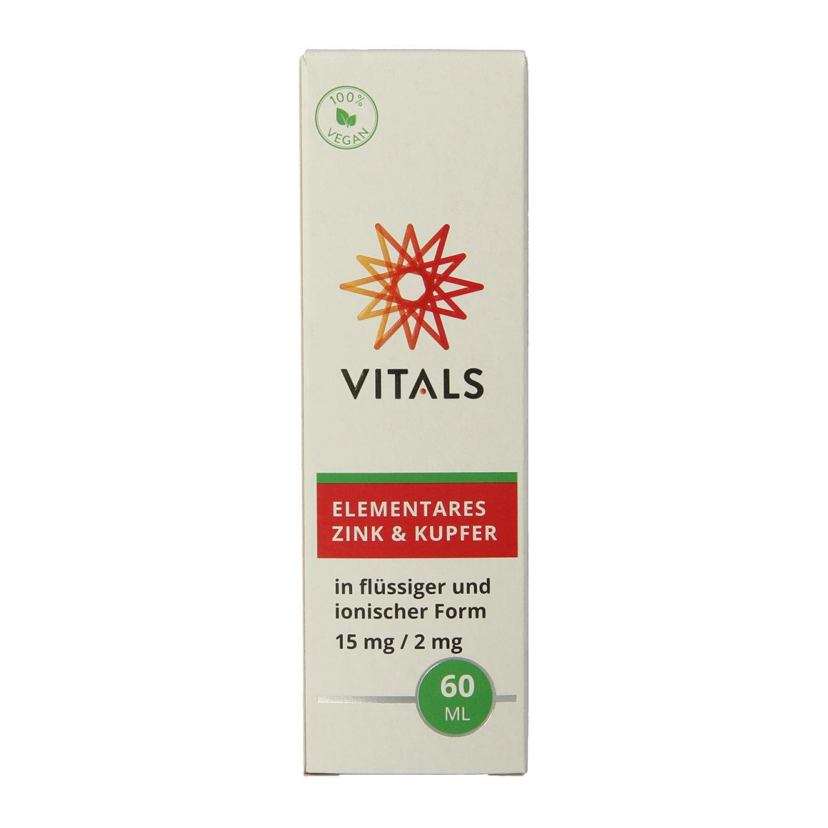 Vitals Elementair zink & koper 60.00 Milliliter