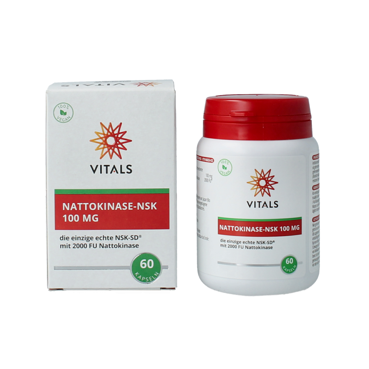 Vitals Nattokinase NSK 60.00 Capsules