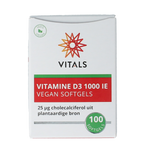 Vitals Vitamine D3 1000IE vegan 100.00 Softgels