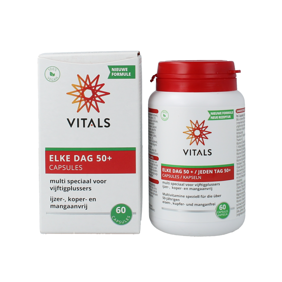 Vitals Elke dag 50+ 60.00 Capsules