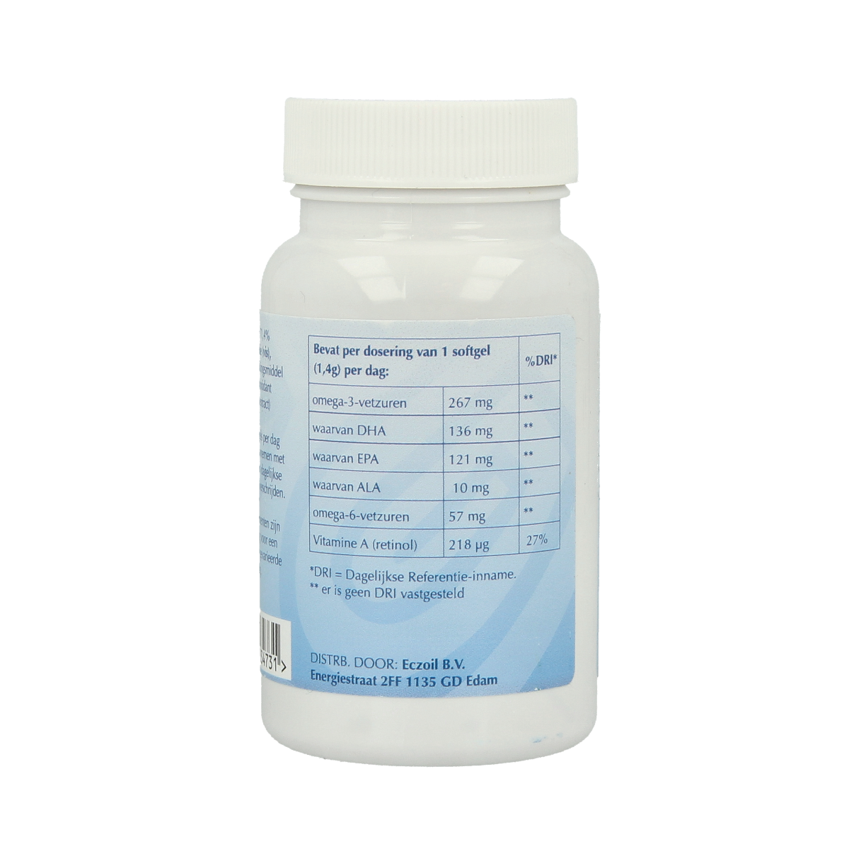 Eczoil Pijlstaartrog olie  30.00 Softgels