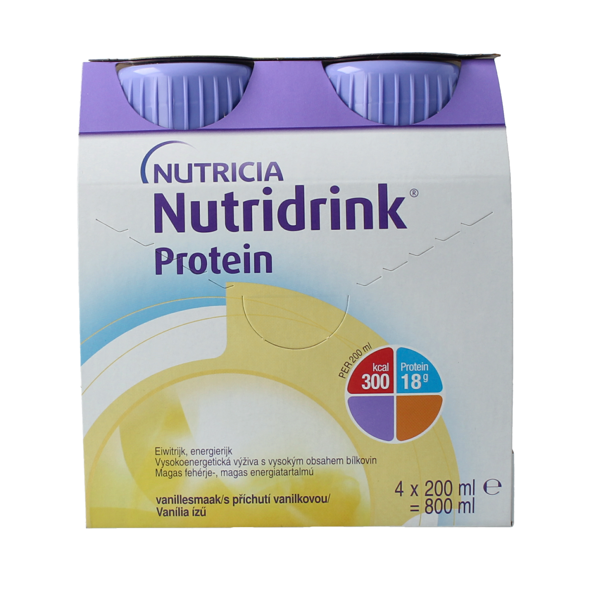 Nutridrink Protein vanille 200ml 4.00 Stuks