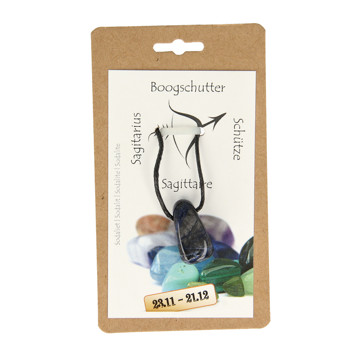 Steengoed Sterrenbeeldsteen hanger boogschutter  1.00 Stuks
