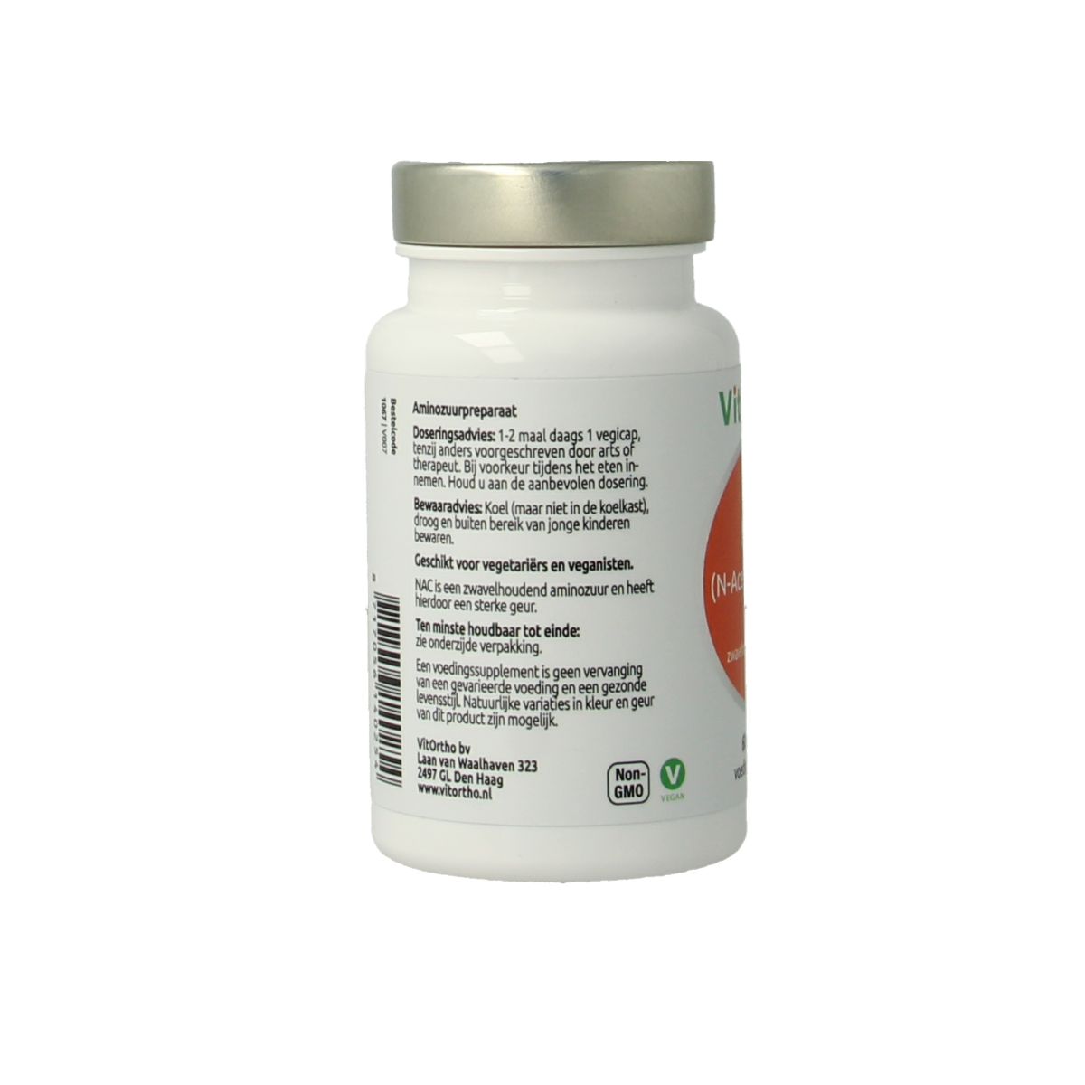 VitOrtho NAC N-Acetyl cysteine 500mg 60.00 Vegetarische capsules
