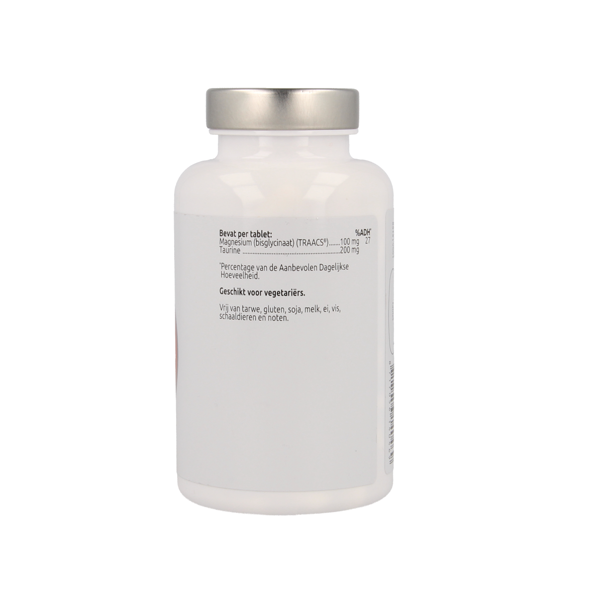VitOrtho Magnesium bisglycinaat 100 mg en taurine 200 mg 100.00 Tabletten
