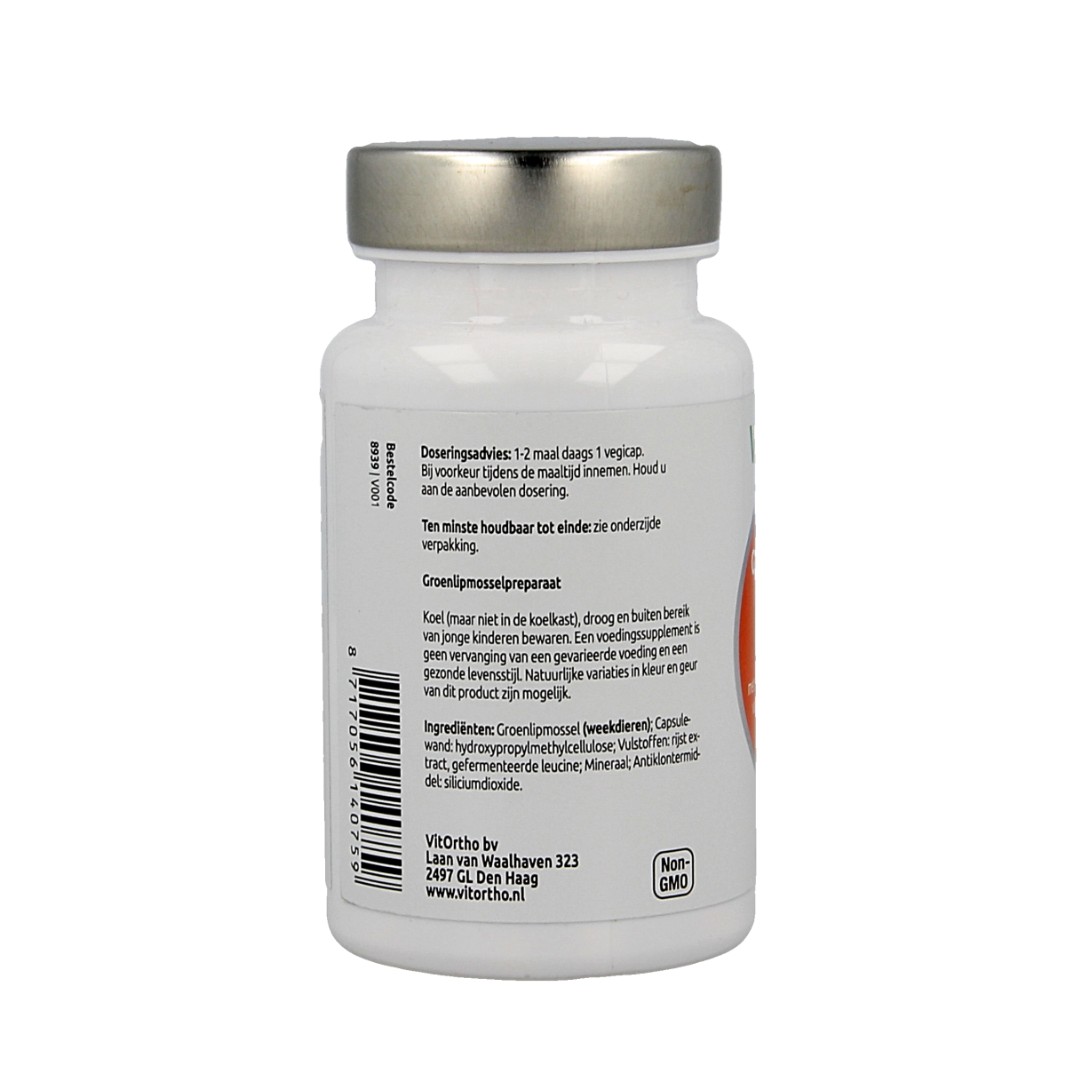 VitOrtho Groenlipmossel extract 500mg 60.00 Vegetarische capsules
