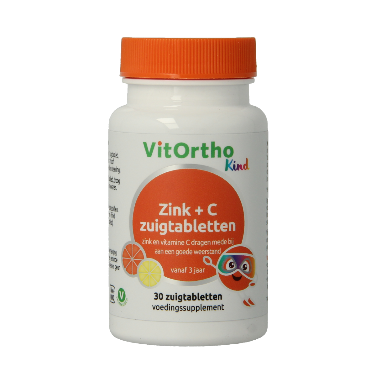 VitOrtho Zink + C kind zuigtabletten 30.00 Zuigtabletten