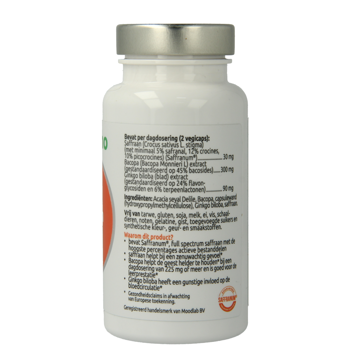 VitOrtho Saffraan focus 60.00 Vegetarische capsules