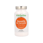 VitOrtho Boswellia 250mg en curcuma 250mg 60.00 Vegetarische capsules