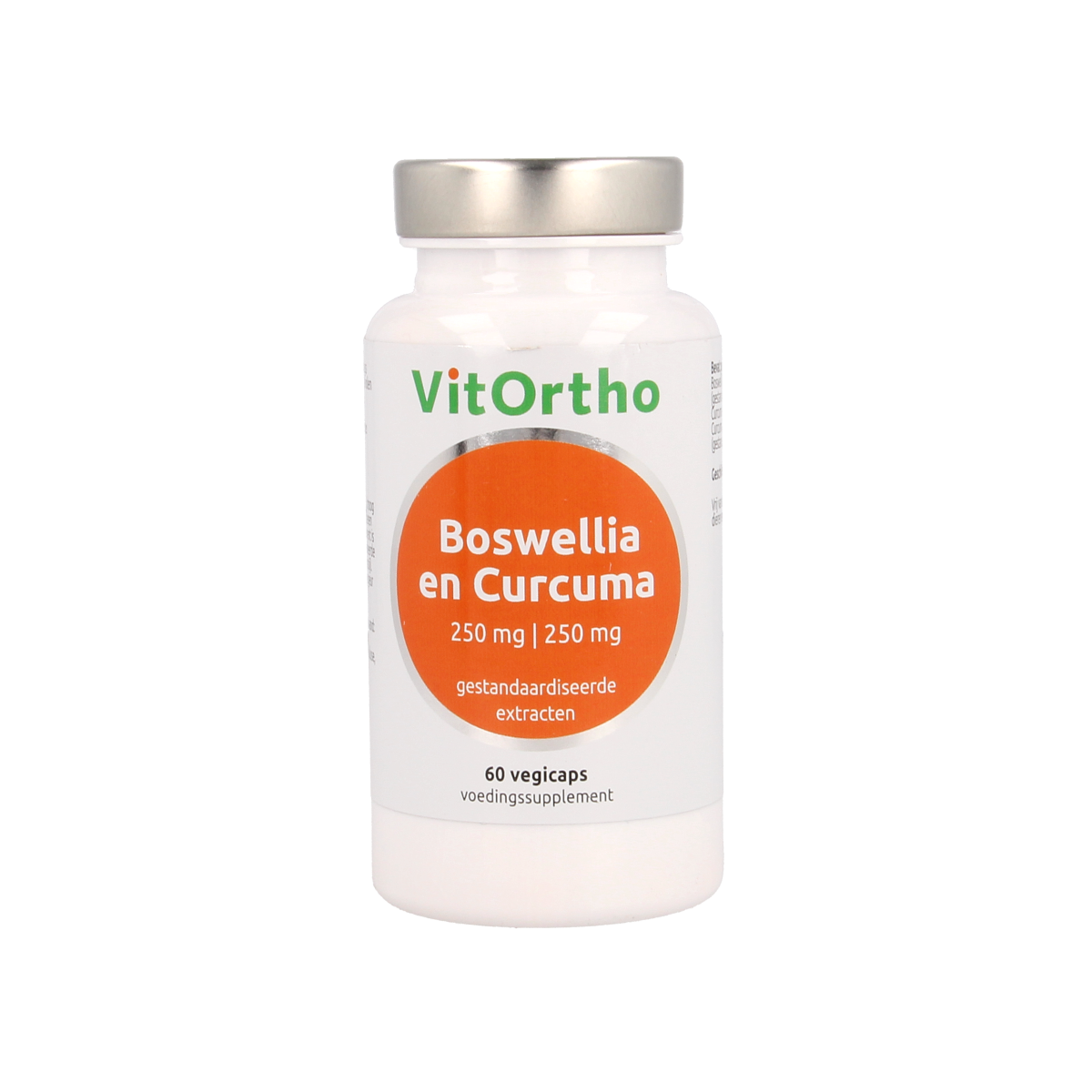 VitOrtho Boswellia 250mg en curcuma 250mg 60.00 Vegetarische capsules