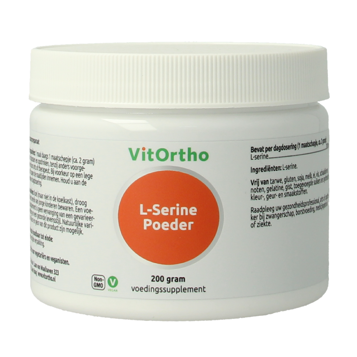VitOrtho L-Serine poeder 200.00 Gram