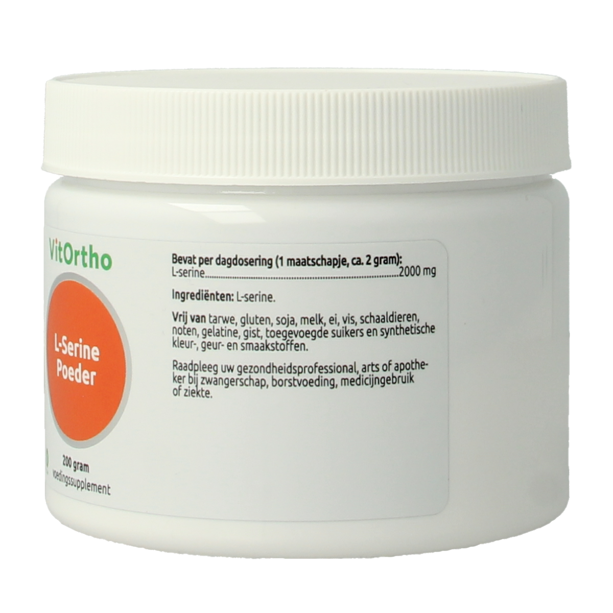 VitOrtho L-Serine poeder 200.00 Gram