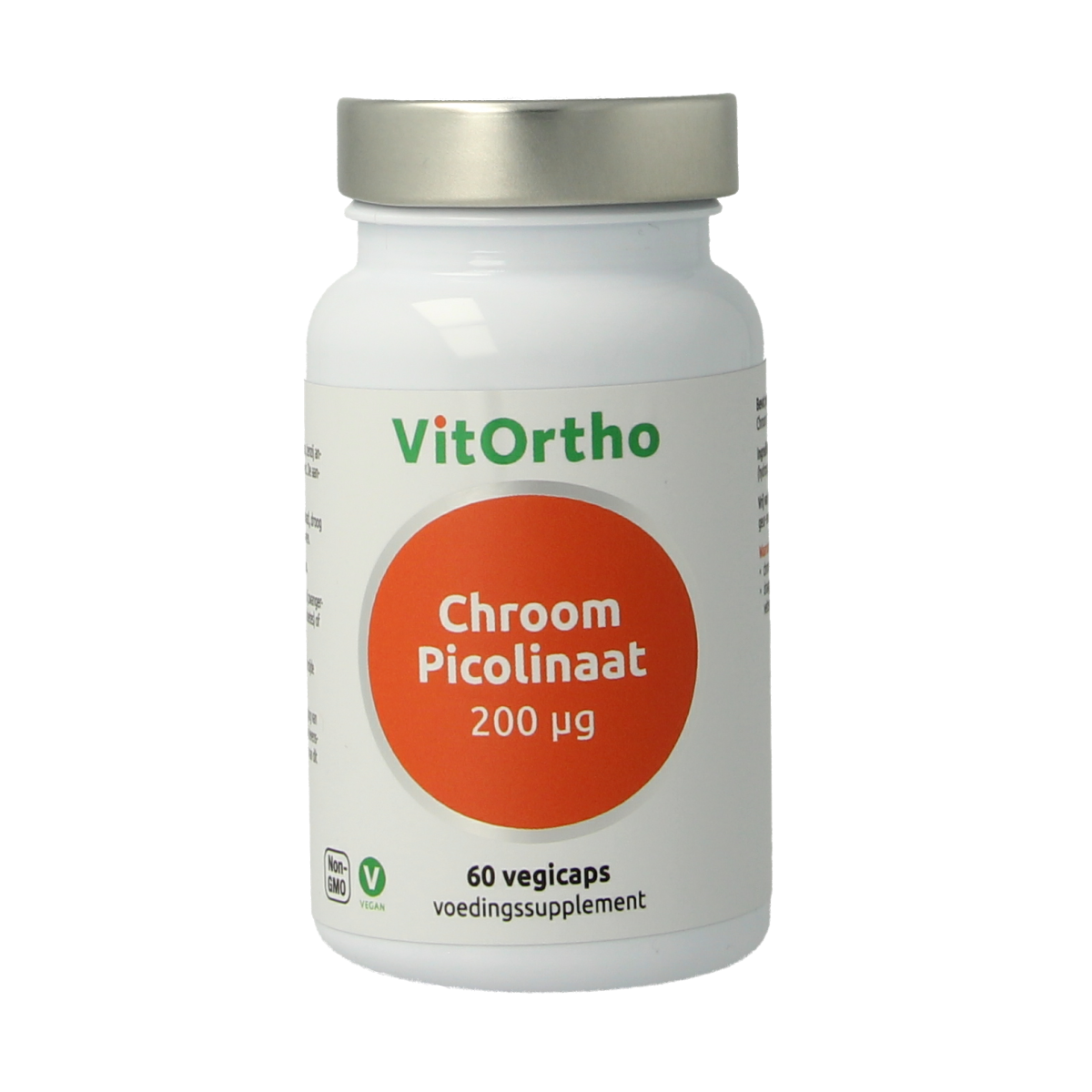 VitOrtho Chroom picolinaat 200mcg 60.00 Vegetarische capsules