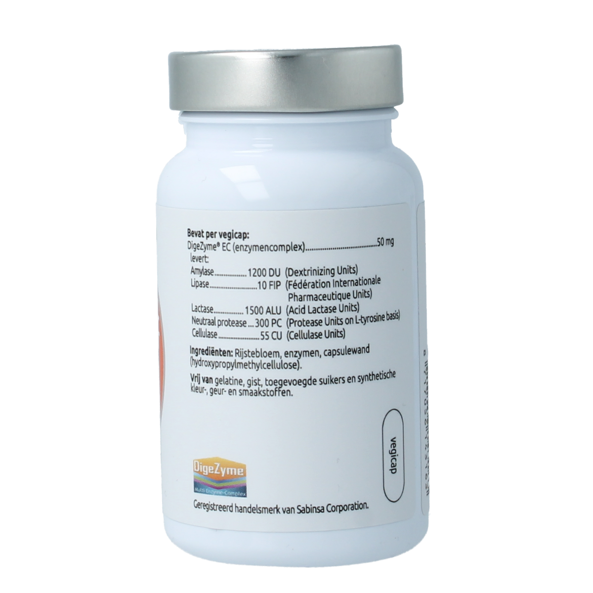 VitOrtho Digezyme 50mg 90.00 Vegetarische capsules