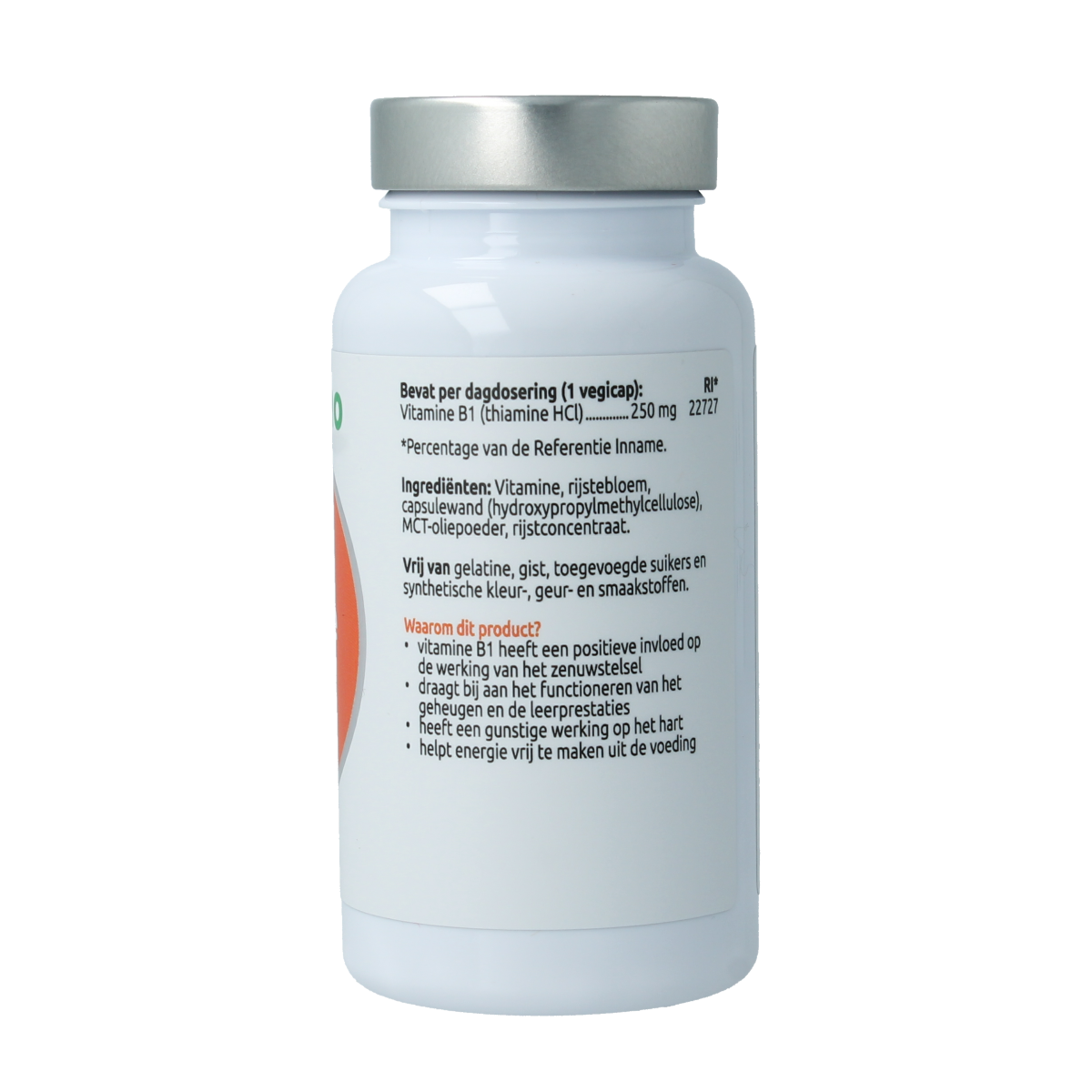VitOrtho B1 thiamine 250mg 120.00 Vegetarische capsules