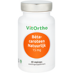 VitOrtho Beta-caroteen natuurlijk 15mg 60.00 Vegetarische capsules
