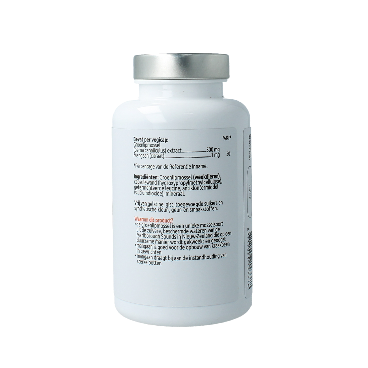 VitOrtho Groenlipmosselextract 500mg 120.00 Vegetarische capsules