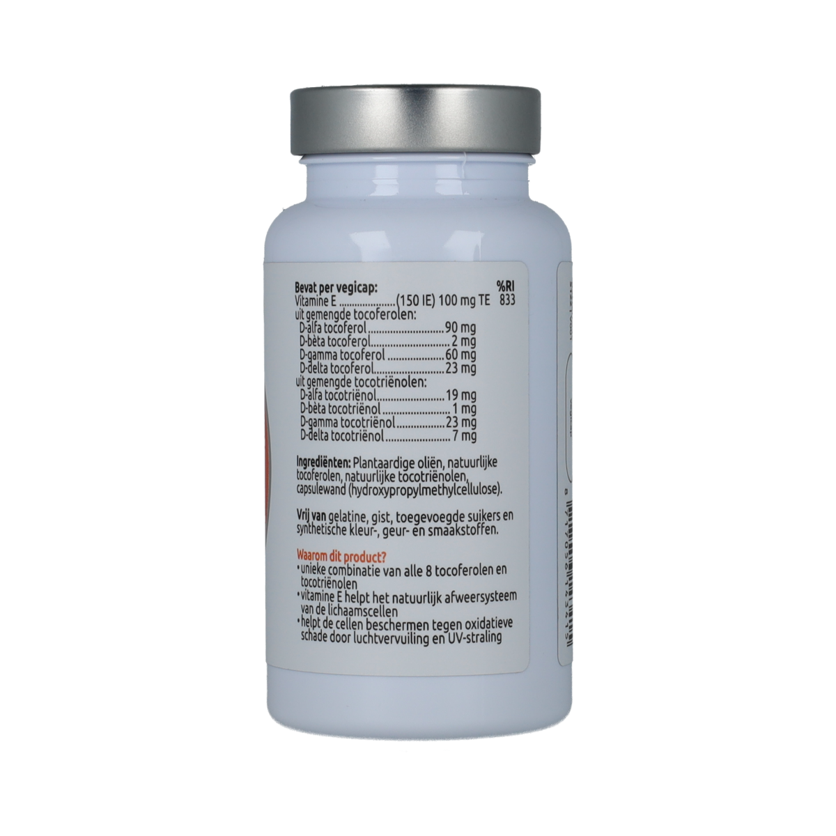 VitOrtho Vitamine E compleet 60.00 Vegetarische capsules