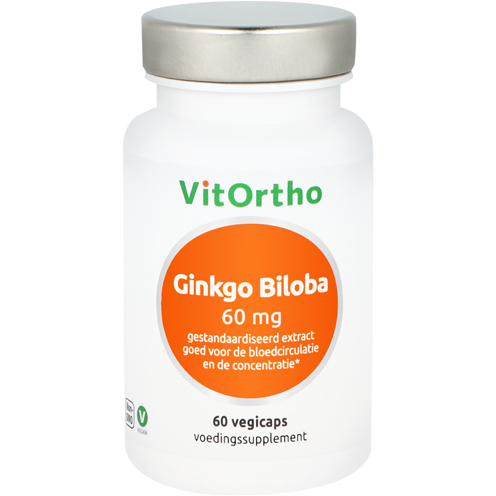 VitOrtho Ginkgo Biloba voorheen focusform 60.00 Vegetarische capsules