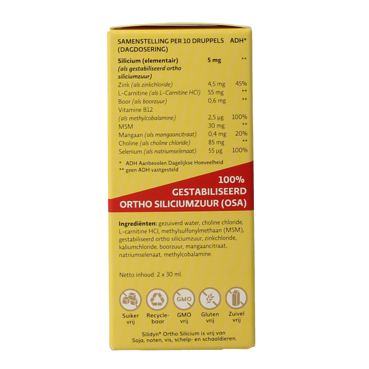 Silidyn Ortho silicium duoverpakking 2 x 30ml  60.00 Milliliter