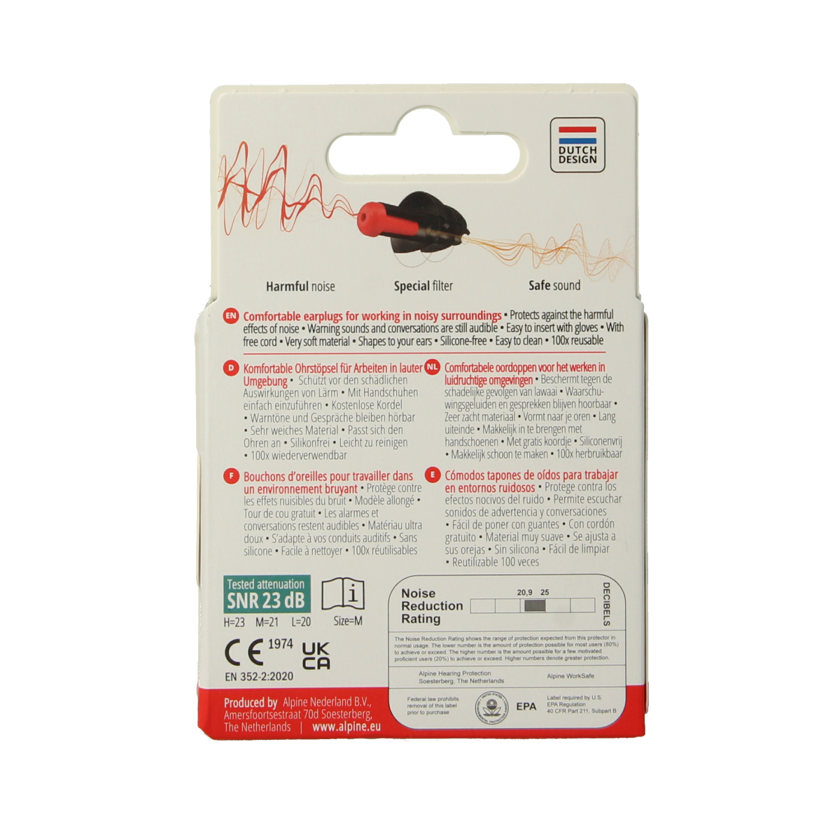 Alpine Worksafe oordopjes 1.00 Paar