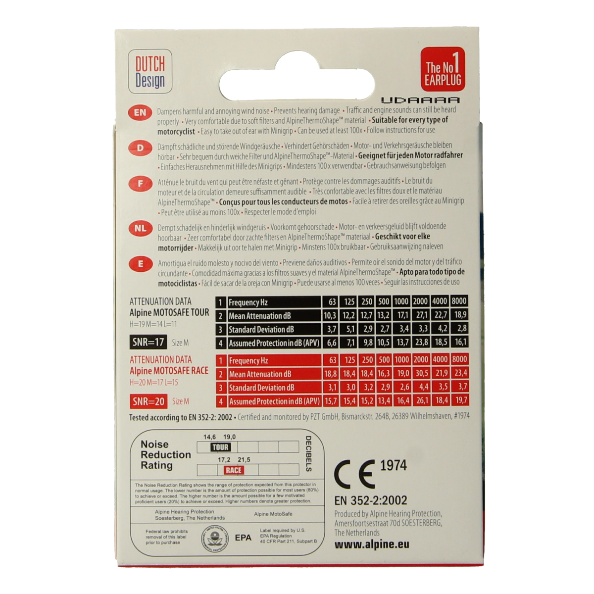Alpine Motosafe pro 2.00 Paar