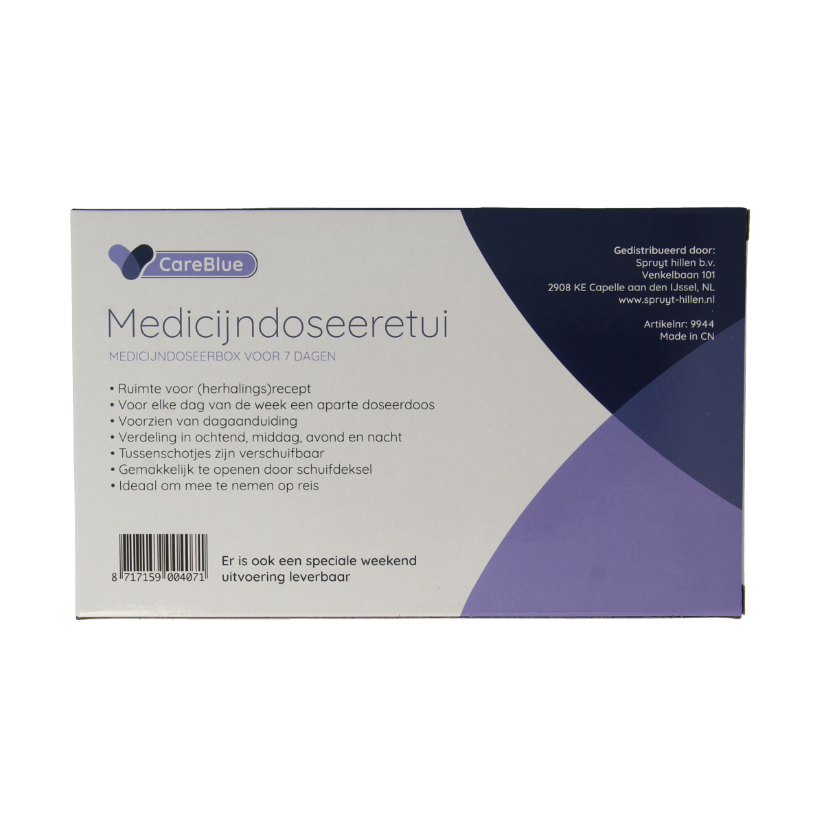 Spruyt Hillen Medicijn doseeretui 7 dagen 1.00 Stuks