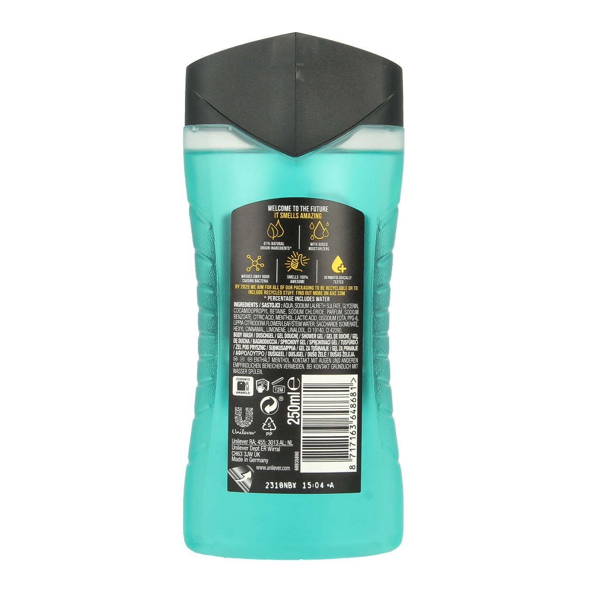 AXE Showergel ice chill 250.00 Milliliter