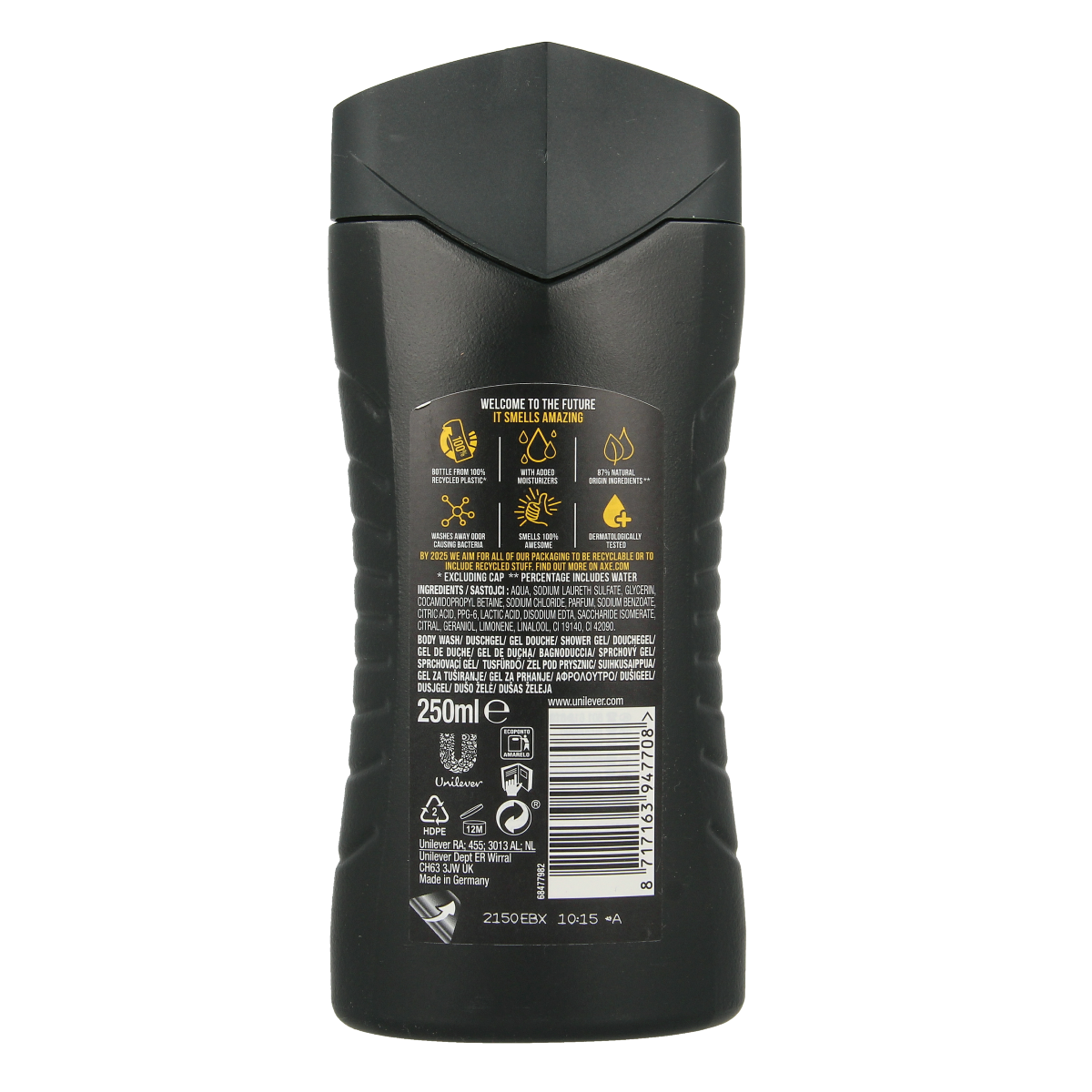 AXE Showergel wild green mojito & cederwood 250.00 Milliliter