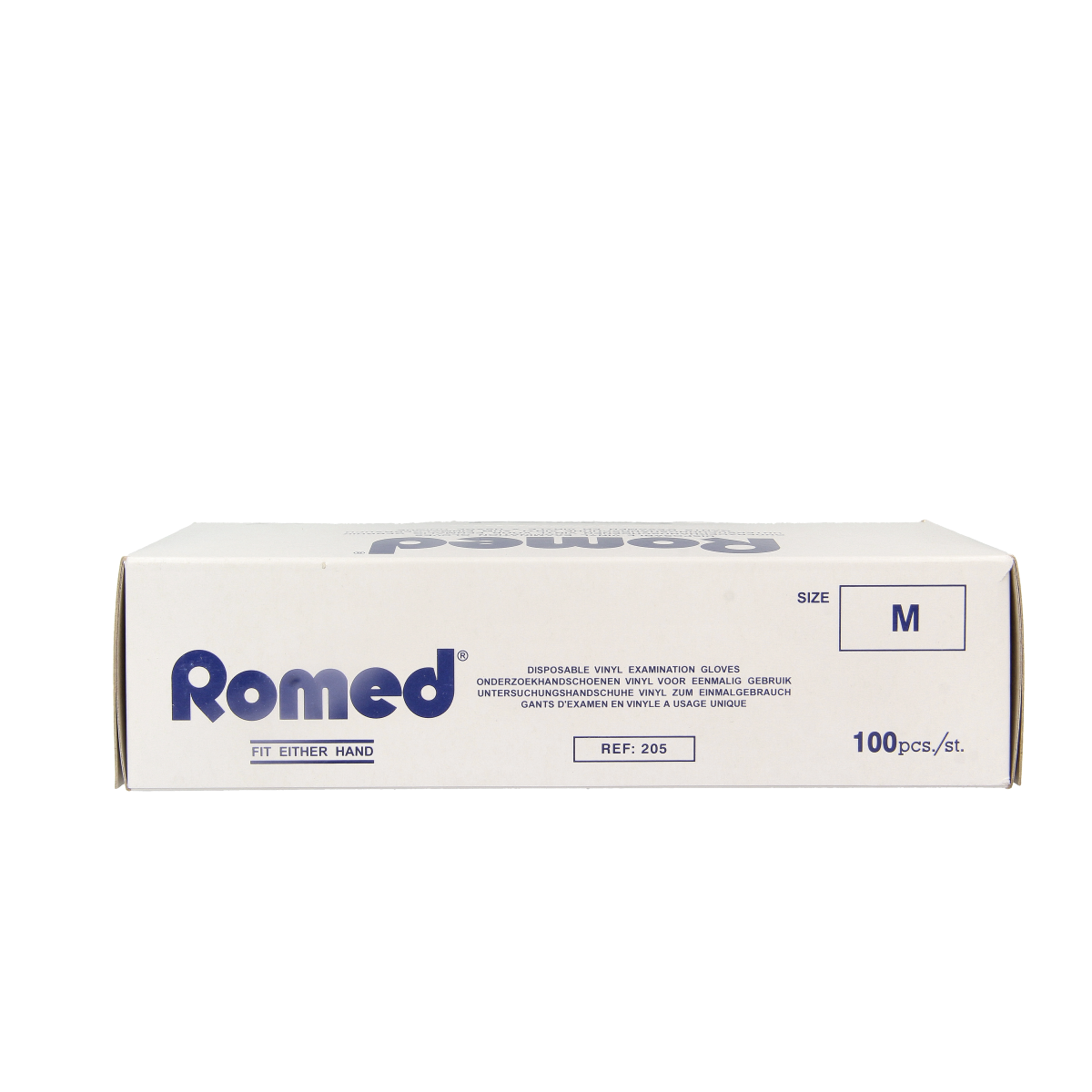 Romed Vinyl handschoen niet steriel gepoederd M 100.00 Stuks