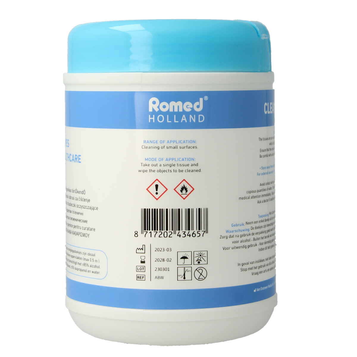Romed Alcohol doekjes dispenser 110.00 Stuks