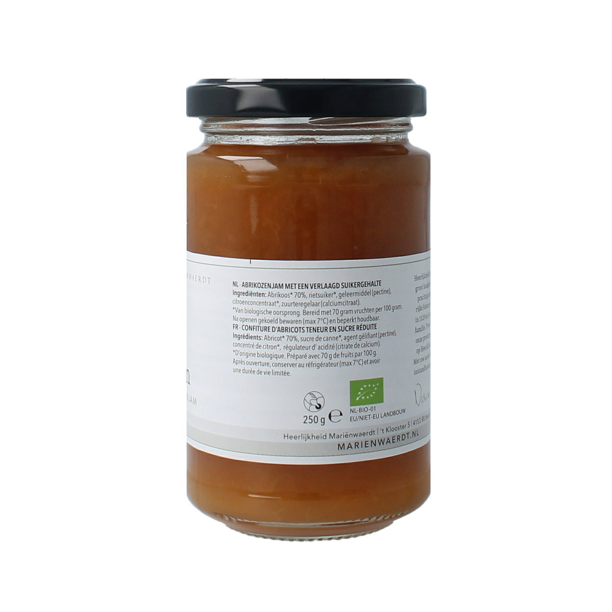 Marienwaerdt Moestuinjam abrikozen bio 250.00 Gram