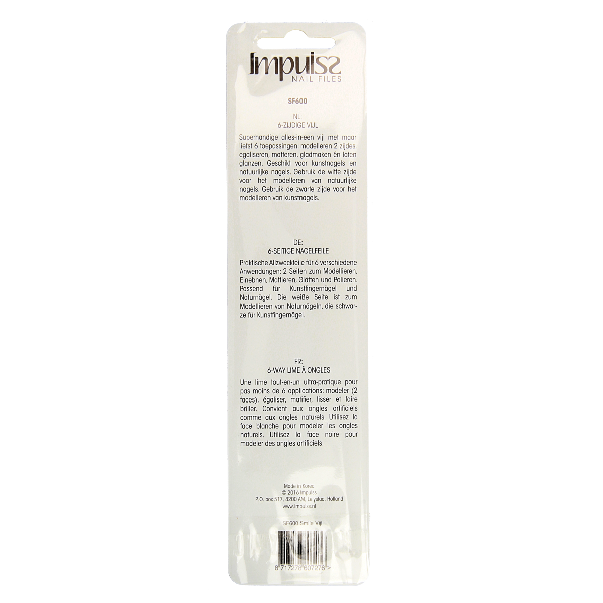 Impulss 6 Way nail file 1.00 Stuks