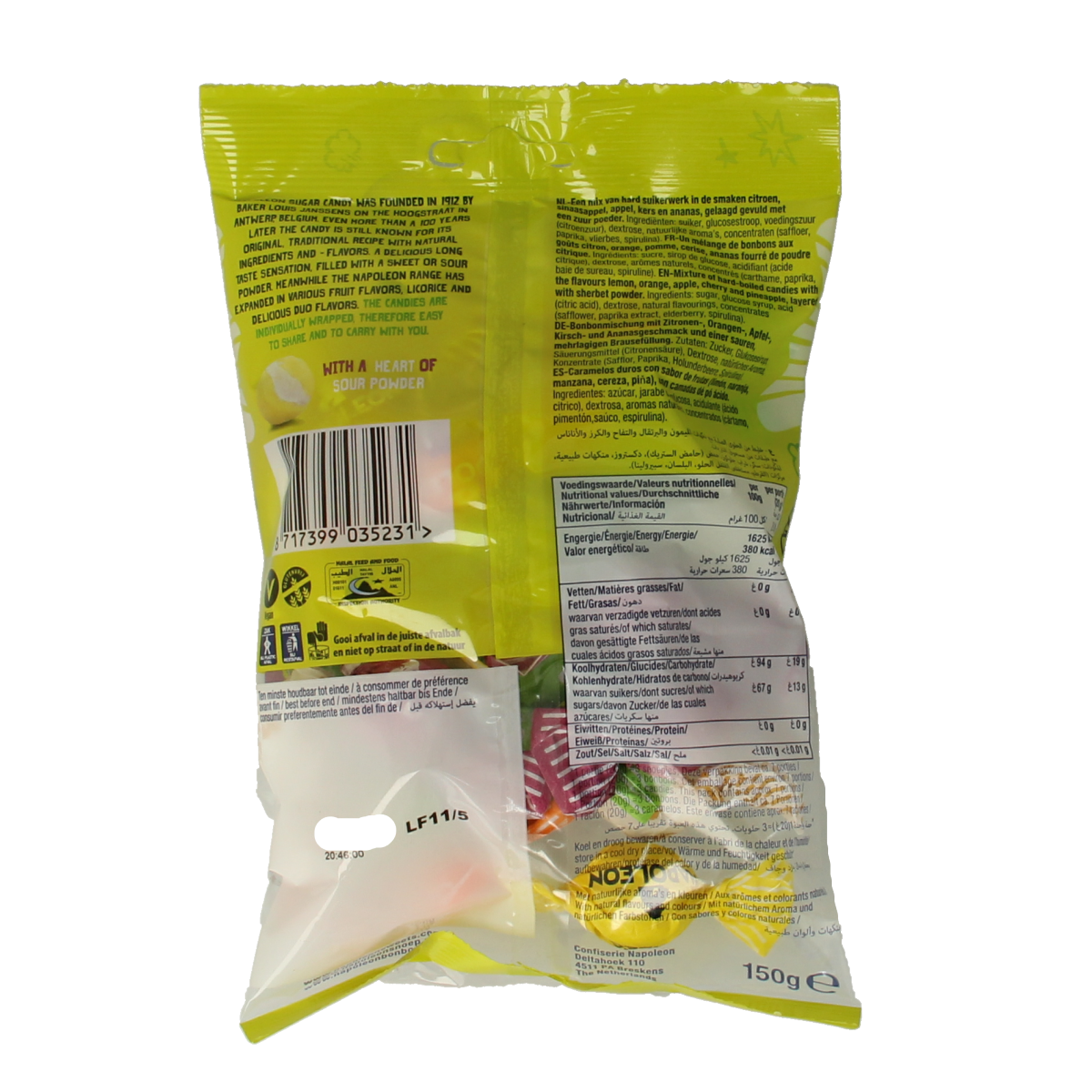 Napoleon Fruitmix kogels 150.00 Gram