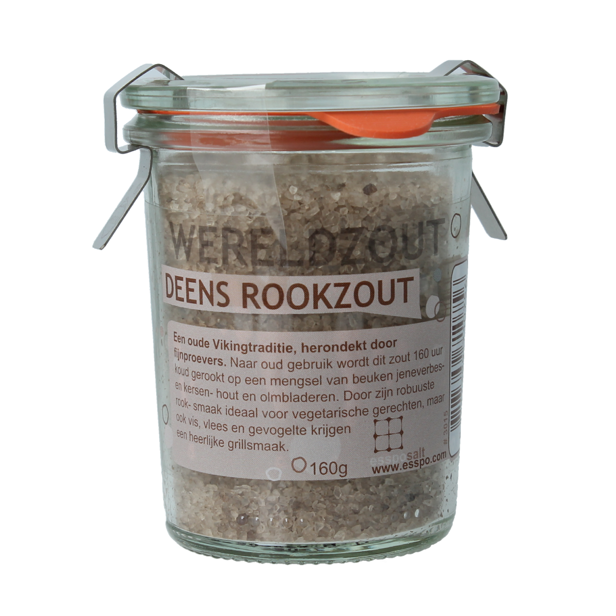 Esspo Wereldzout Deens Rookzout glas 160.00 Gram