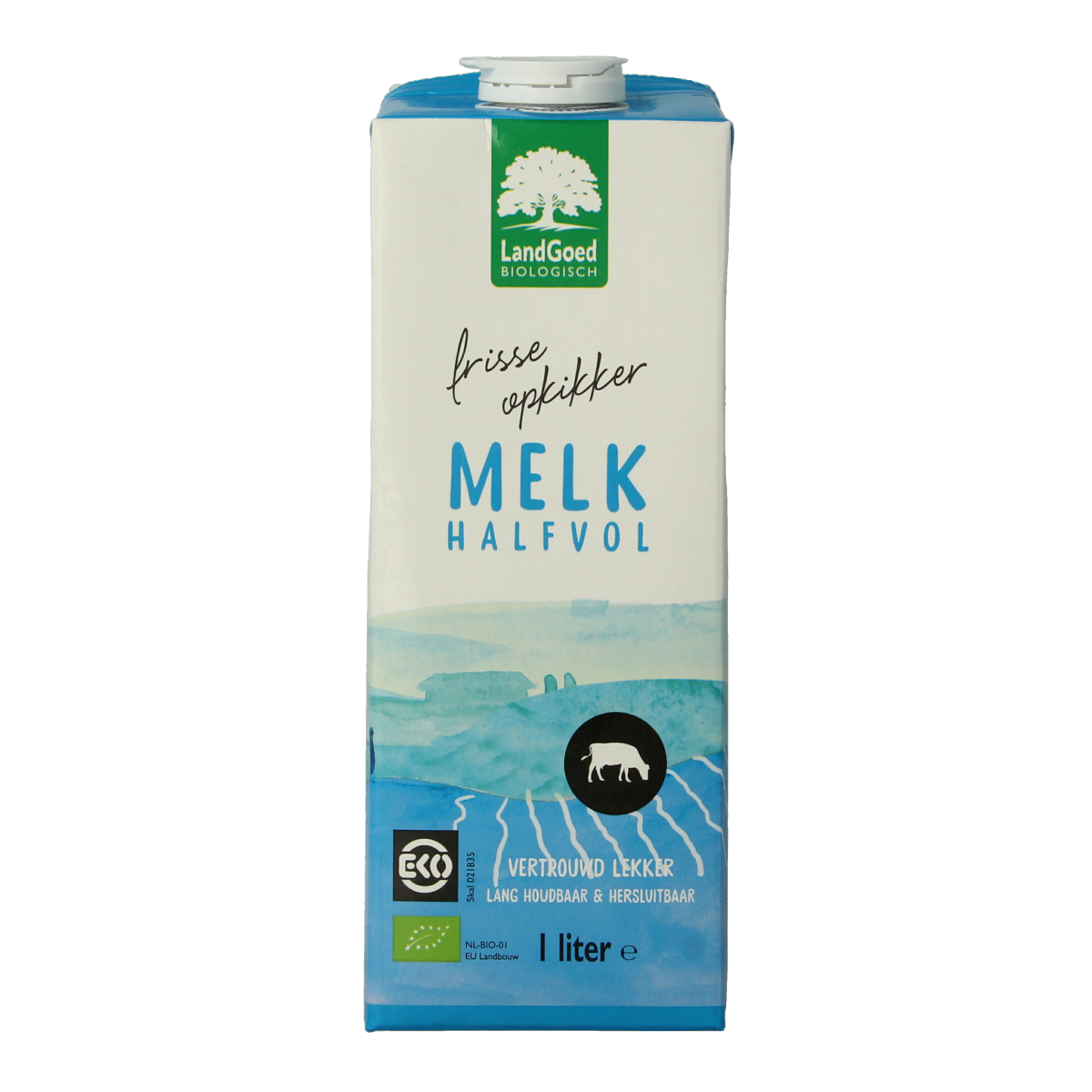Landgoed Halfvolle melk bio 1.00 Liter