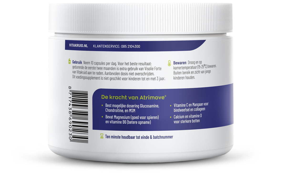 Vitakruid Atrimove Glucosamine Chondroitine MSM Complex 300 Capsules