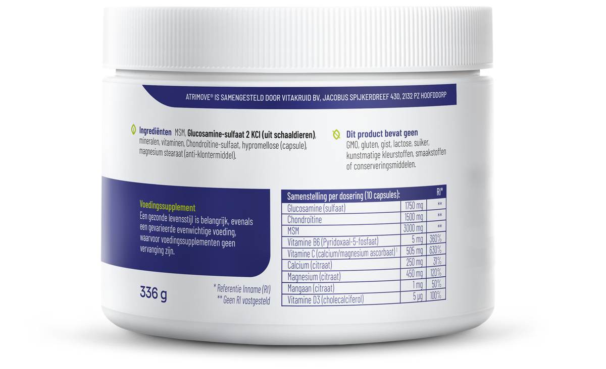 Vitakruid Atrimove Glucosamine Chondroitine MSM Complex 300 Capsules